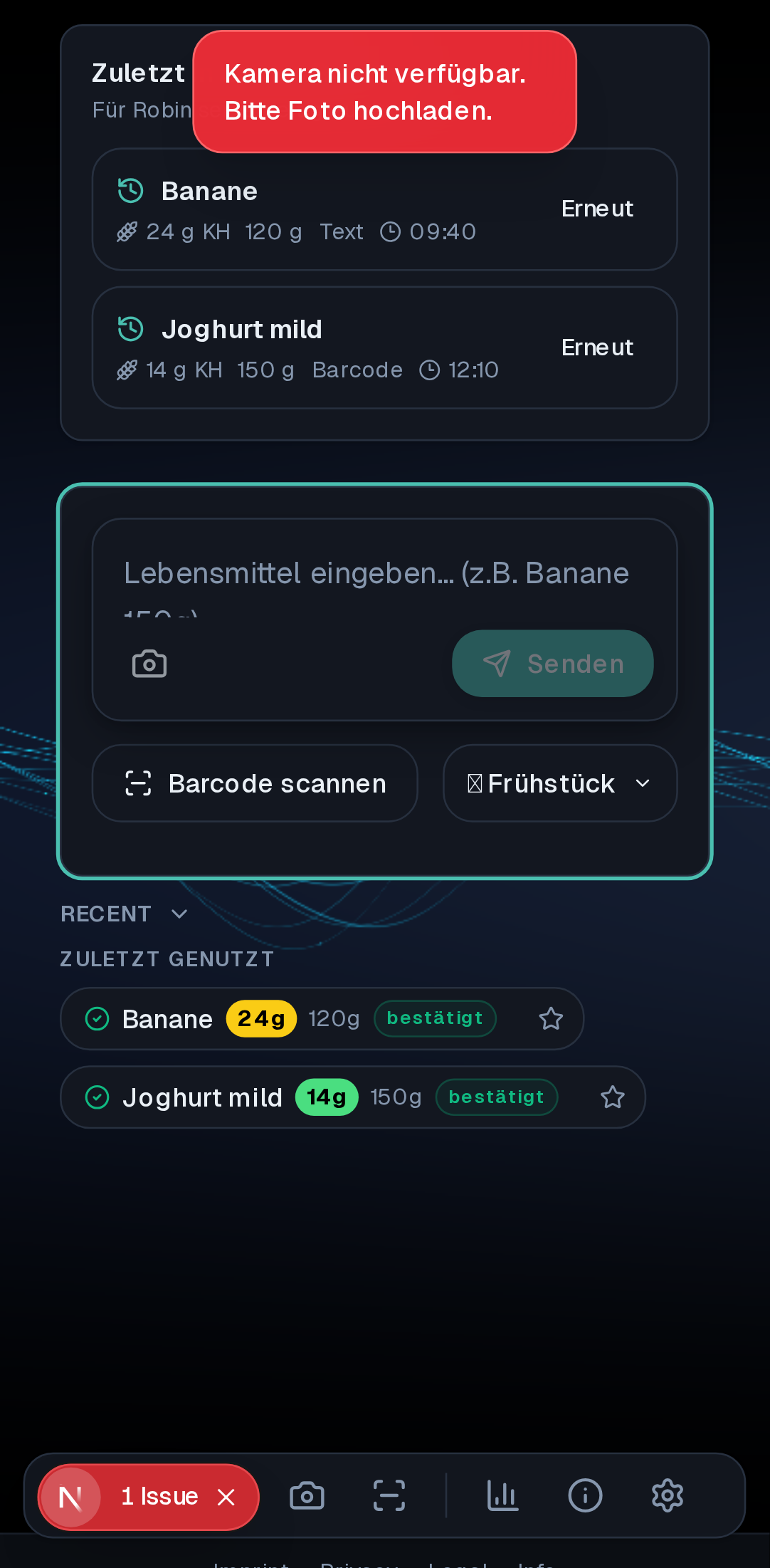Barcode-Scan in der App